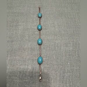 Elegant Turquoise Sterling Silver Bracelet